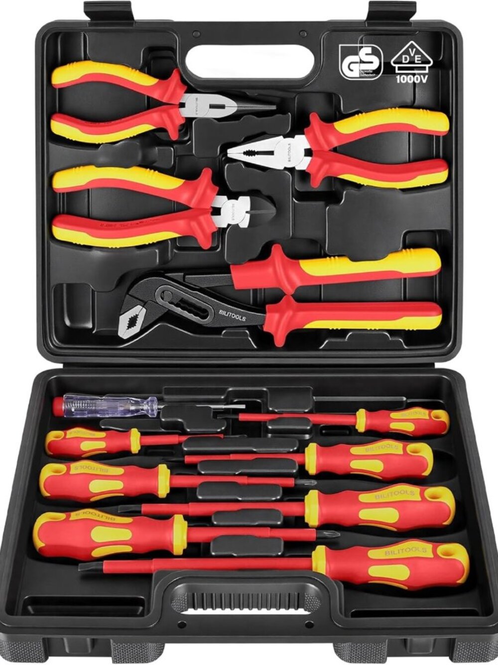 Insulated Electrician Tools Set - 1000V Screwdrivers & Essential Gear for Safety